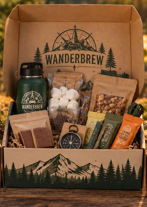 Adventure Box preview from the supplied WanderBrew box photograph